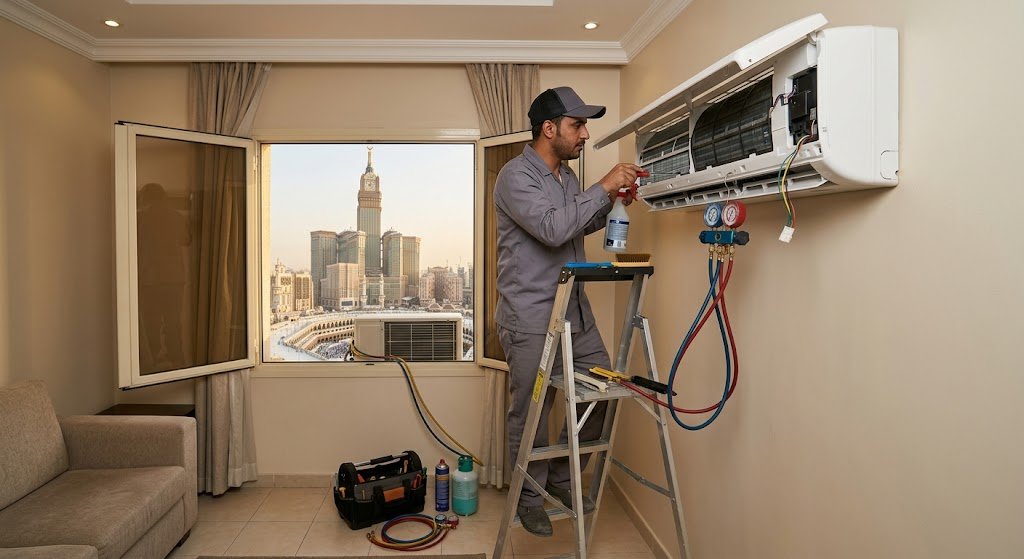 صيانة مكيفات حي الكعكية مكة لخدمات تبريد سريعة ومضمونة