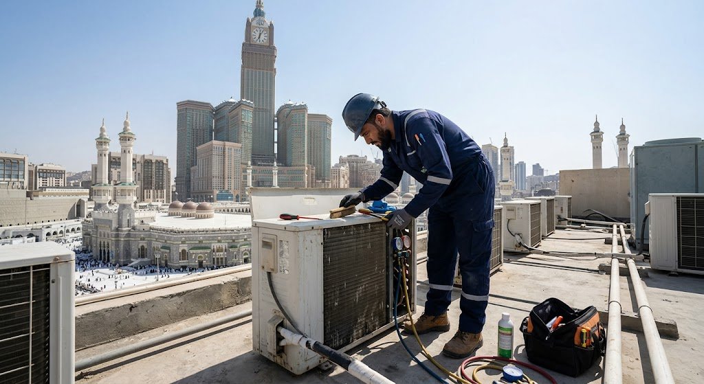 أفضل فني تركيب مكيفات في مكة لخدمات احترافية وضمان معتمد