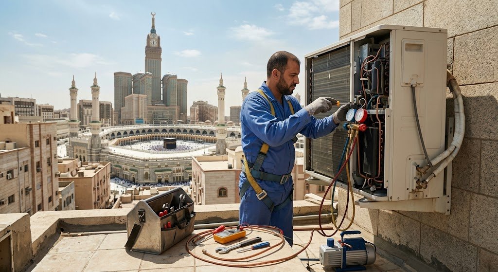صيانة مكيفات حي العتيبية مكة لخدمات تبريد فورية وموثوقة