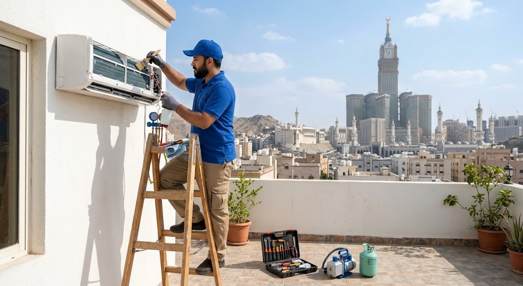 شركة A C للتكييف | أفضل شركة صيانة مكيفات بمكة المكرمة