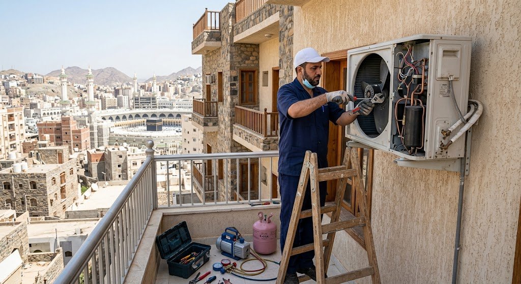 شركة تنظيف مكيفات بمكة لخدمات تعقيم وتبريد مثالي
