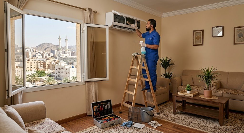 صيانة مكيفات حي العوالي مكة لخدمات تبريد احترافية وسريعة