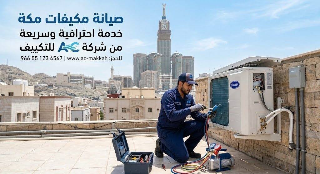 صيانة مكيفات مكة | خدمة احترافية وسريعة من شركة A C للتكييف