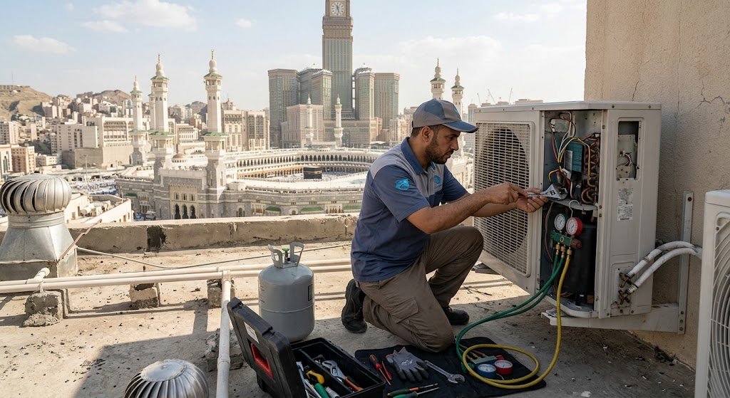 صيانة مكيفات حي الشرائع مكة لخدمات تبريد سريعة وموثوقة