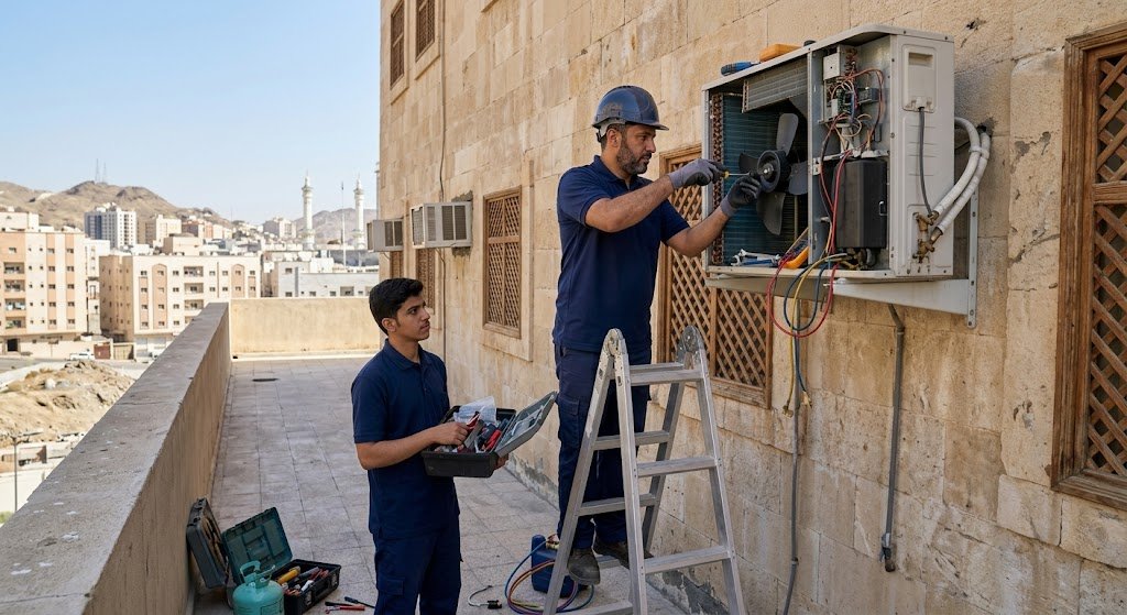 صيانة مكيفات حي الخالدية مكة لخدمات تبريد متميزة وسريعة