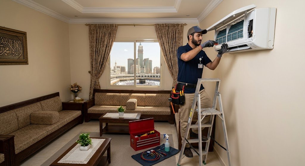 صيانة مكيفات حي العمرة مكة لخدمات تبريد سريعة ومضمونة