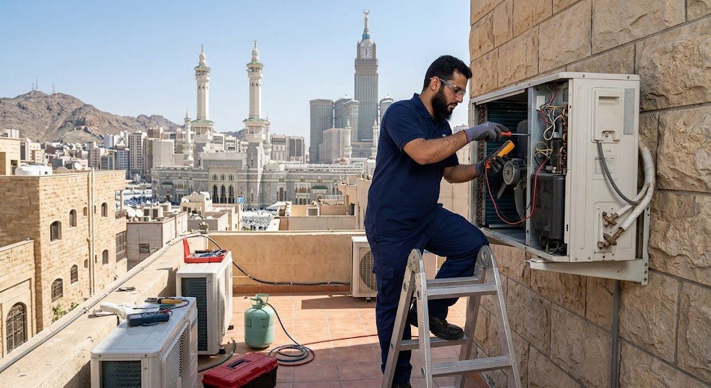 صيانة مكيفات حي النوارية مكة لخدمات تبريد سريعة واحترافية